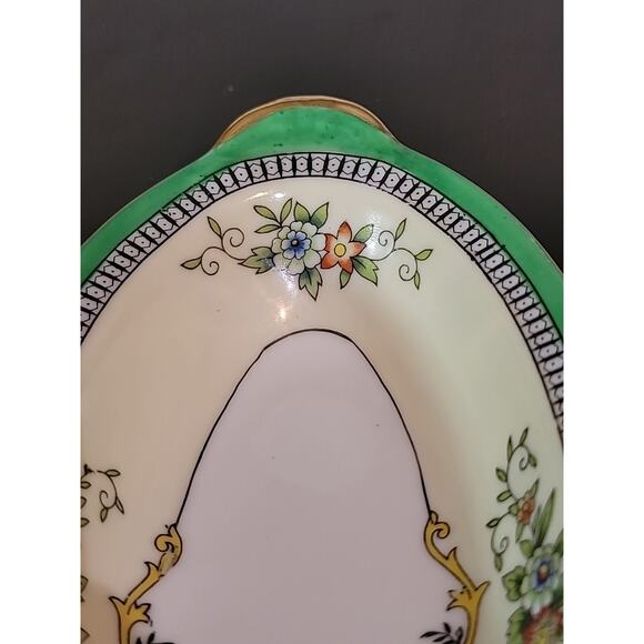 Noritake Roseara Vintage Relish Dish 8.5x4 Inches Gold Trim 1 Inch Deep - Picture 5 of 16